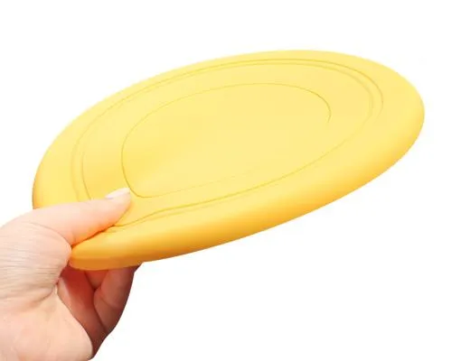 3 Pcs Silicone Pet Dog Flying Saucer Training Frisbee Set