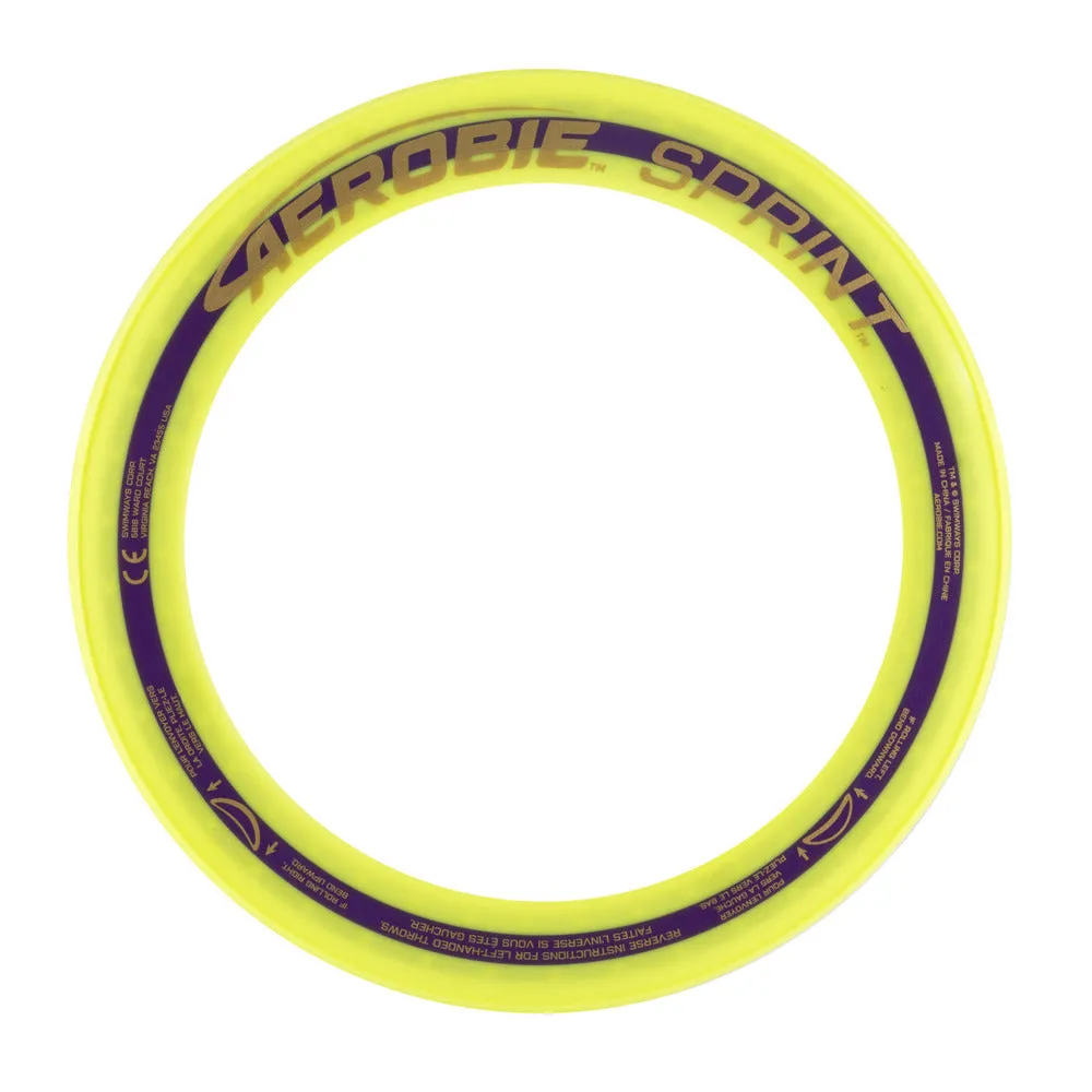 Aerobie 10 Inch Sprint Ring - Yellow