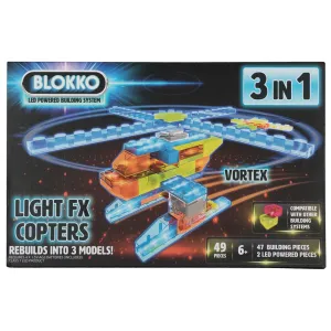 Blokko 3-in-1 Light-up Helicopters Building Kit