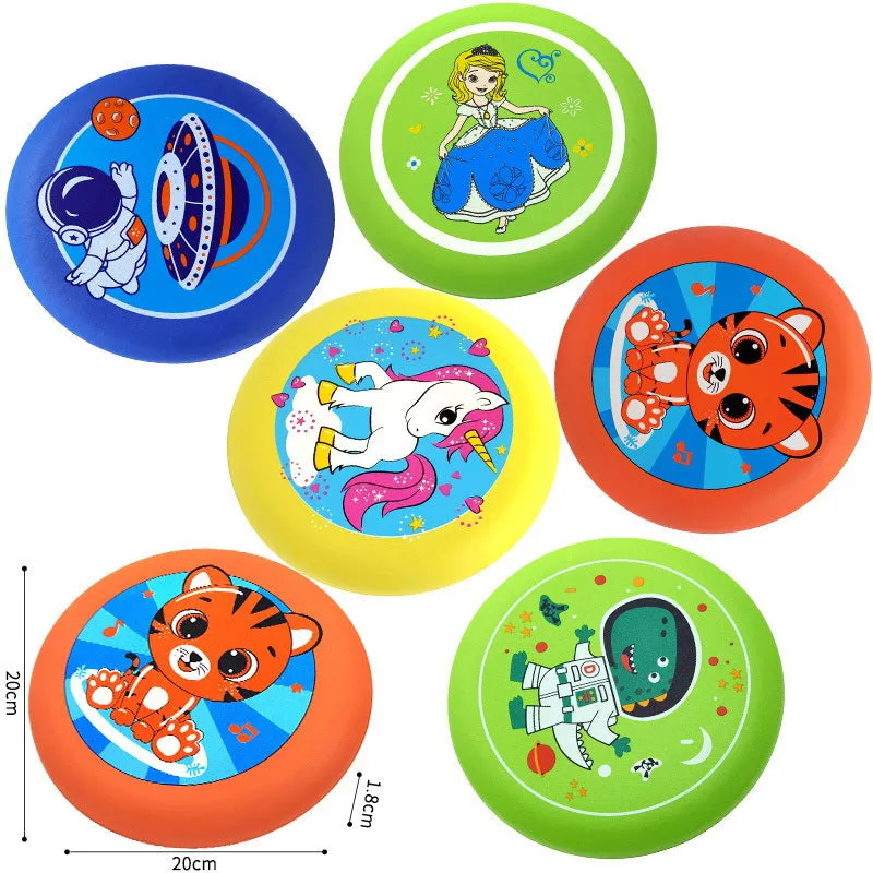 Children's Frisbee Toy Soft Plastic Outdoor Parent-Child Interaction Beach Spin Hand Throwing Flying Saucer Competition Event