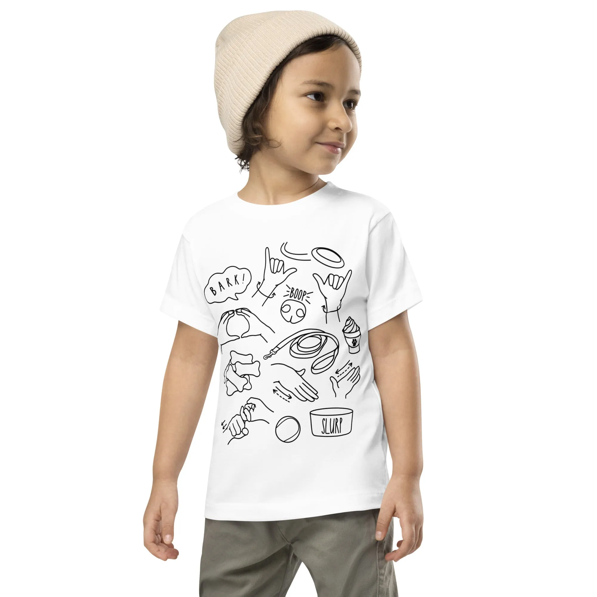 Dog Lovers Toddler Tee (Black Ink)