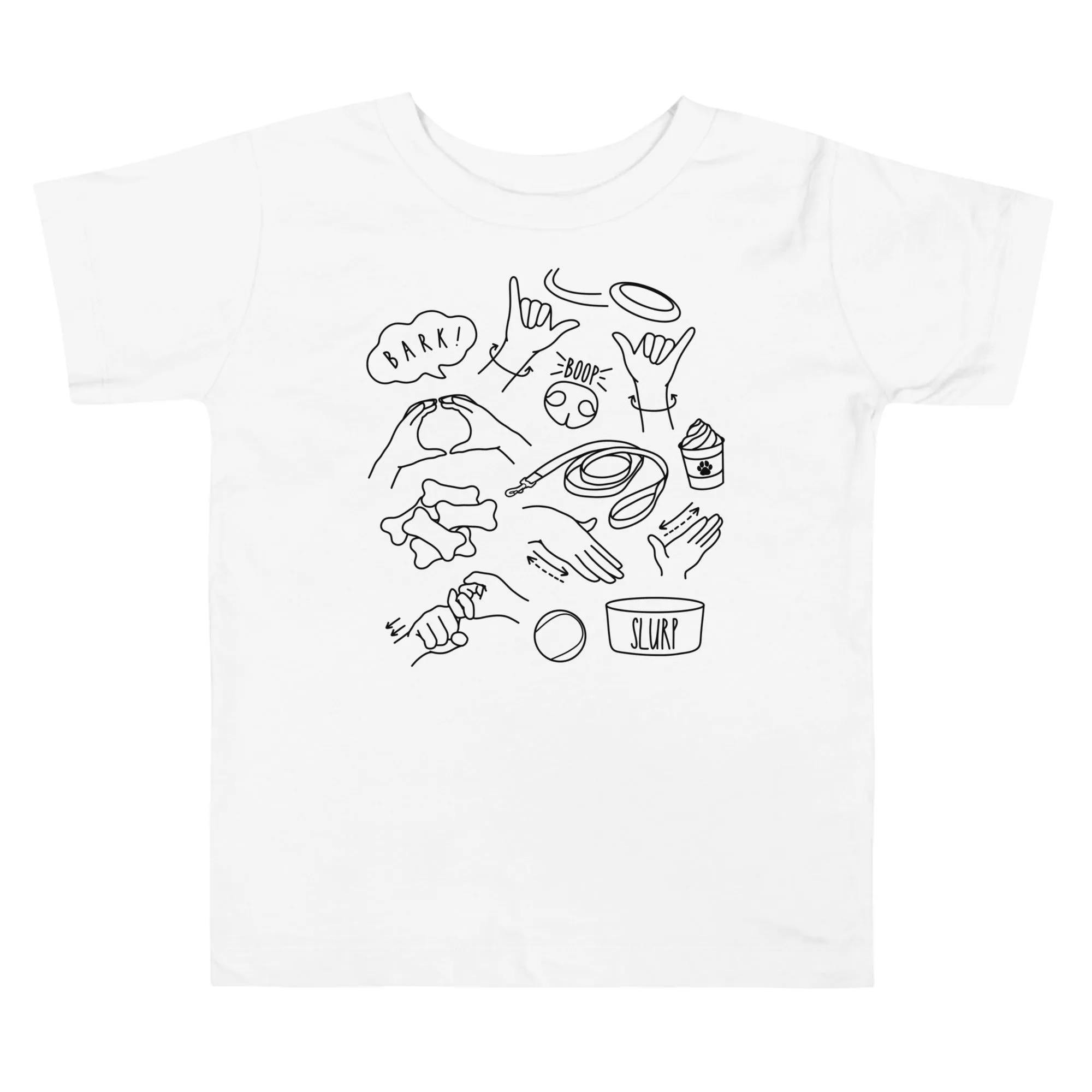 Dog Lovers Toddler Tee (Black Ink)