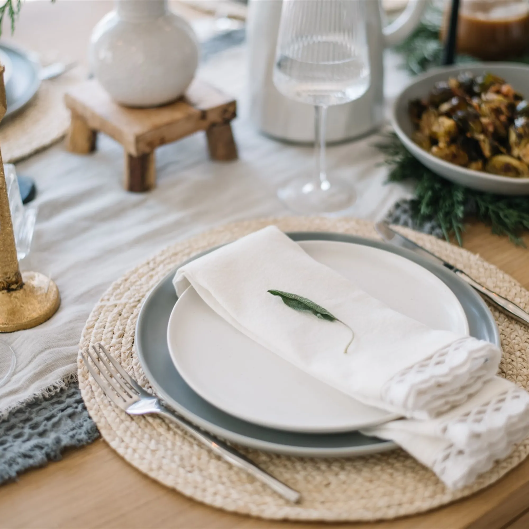 Fable Salad Plates - Speckled White