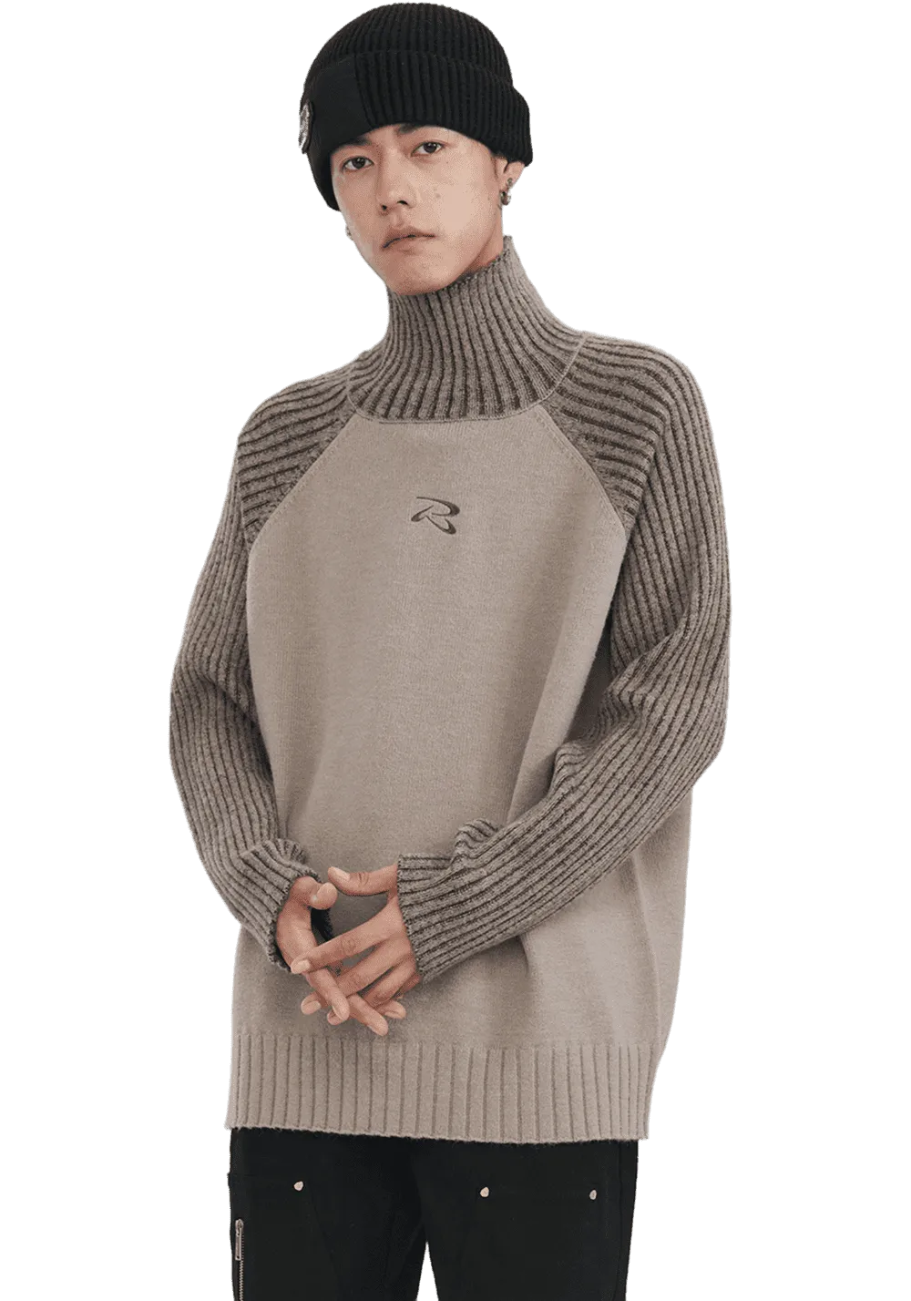 Frisbee Contrast Color Sweater