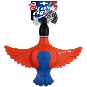 GiGwi Lets Fly Duck Squeaky TPR Toy for Dogs (Orange/Blue)