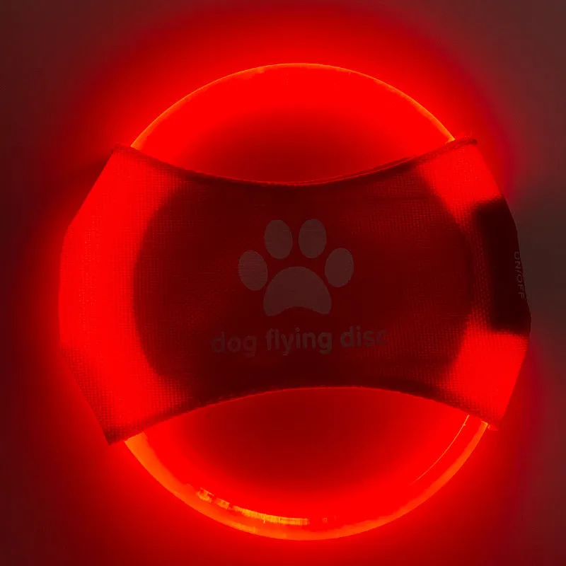 LED Light-Up Dog Flying Discs