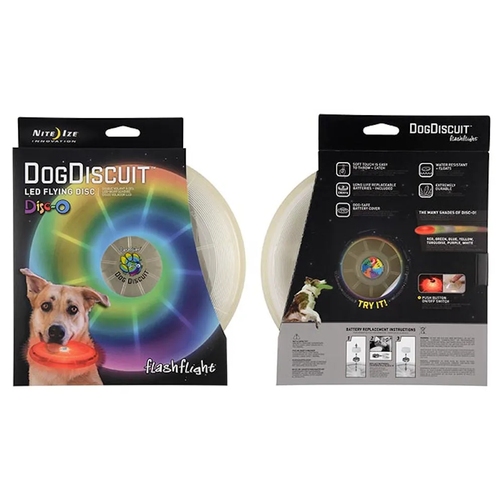 Nite Ize FlashFlight Dog Discuit LED Frisbee Dog Toy