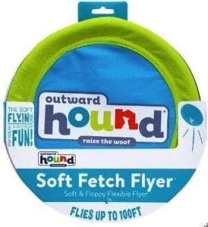 Outward Hound Soft Fetch Flyer Dog Toy - Large - 1 Count - (10" Diameter)