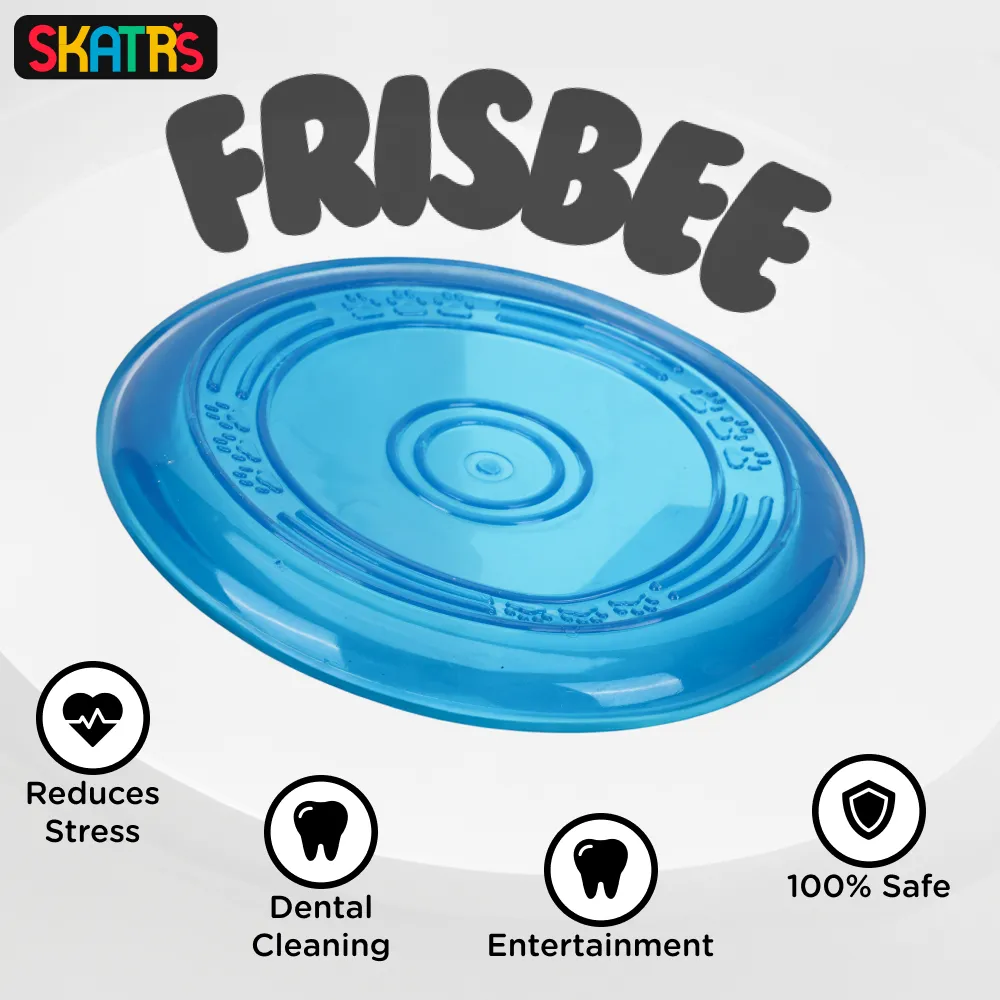 Skatrs Super Flyer Frisbee Toy for Dogs (Blue)