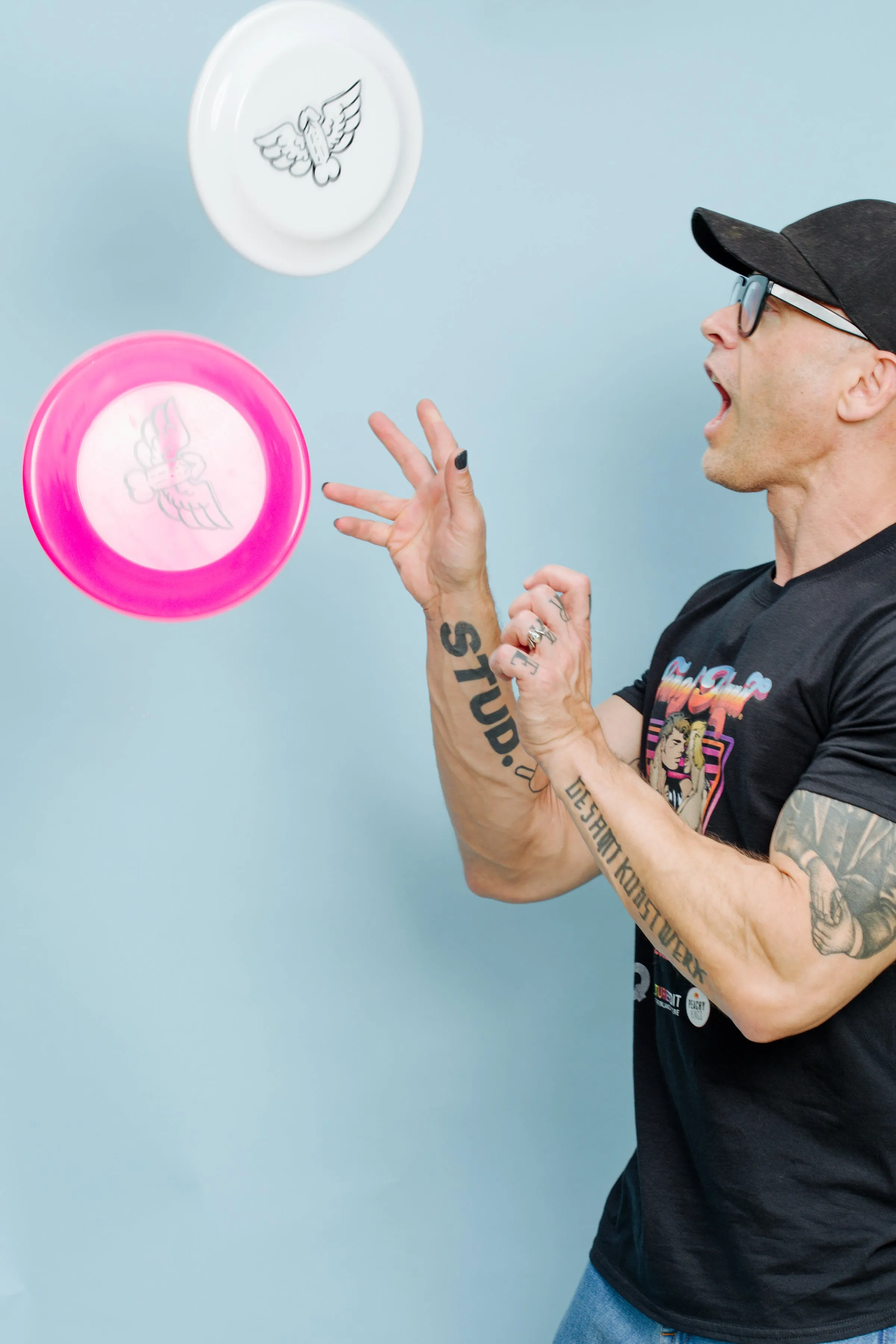 Tom of Finland Flying Cock Frisbee by Peachy Kings - WHITE