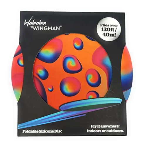 Wabob Wingman Foldable Silicone Throwing Disc - 2 Pack (Assorted Colors)