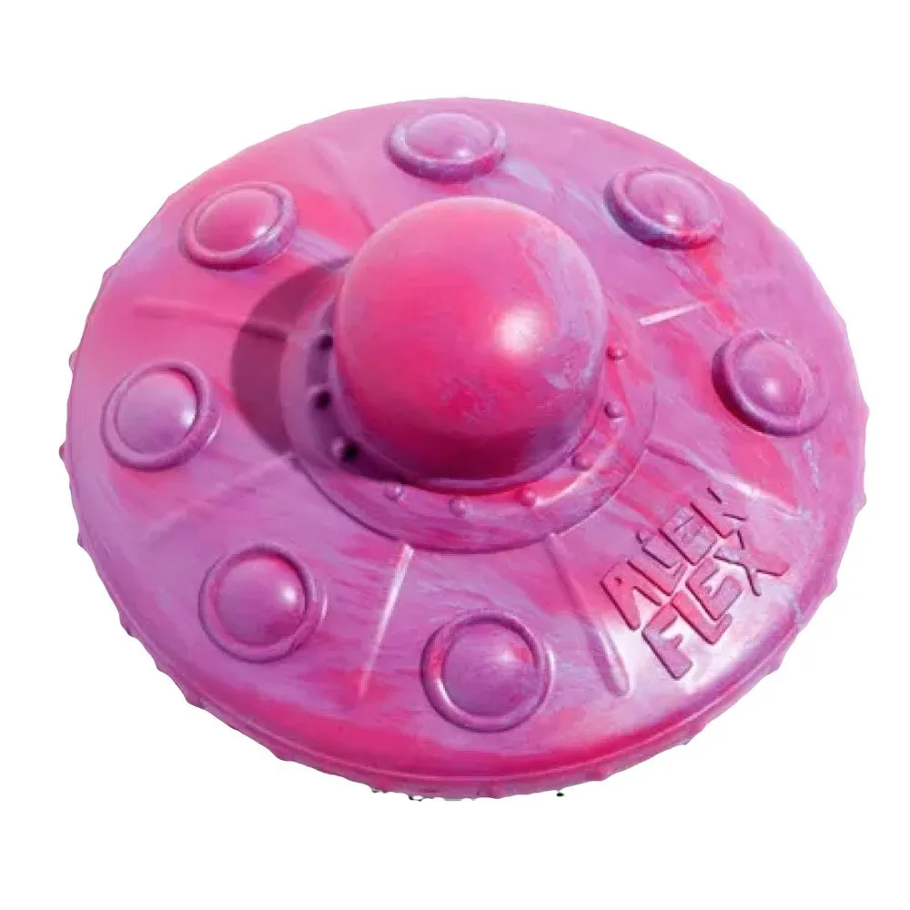 Zee.Dog Flying Saucer Rubber Dog Toy